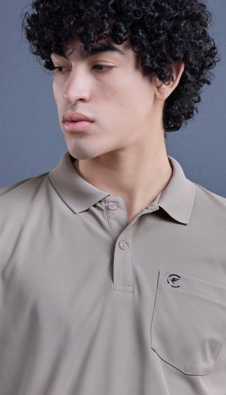 T SHIRT DRYFIT CLR FX014 (KAKKI)
