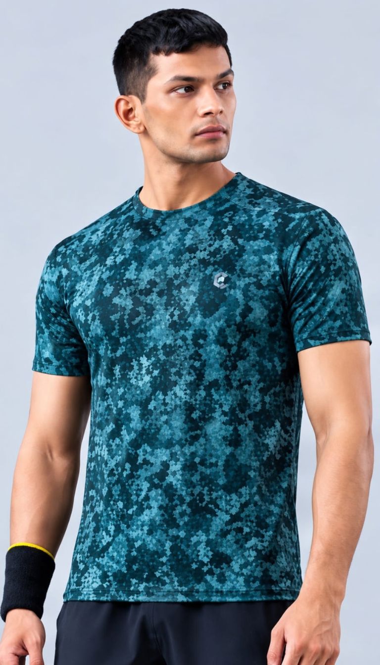 T SHIRT DRYFIT R/N FX757 (GREEN)
