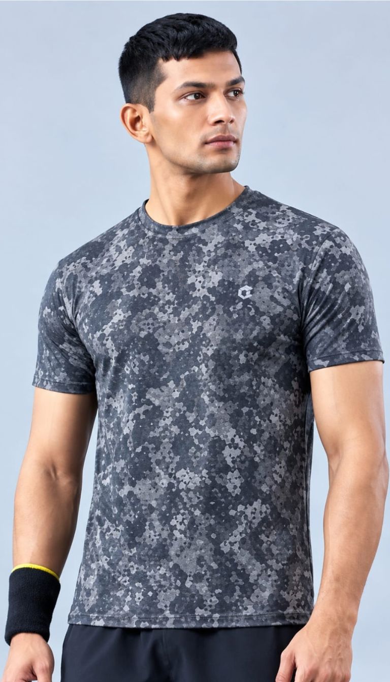T SHIRT DRYFIT R/N FX757 (GRAY)