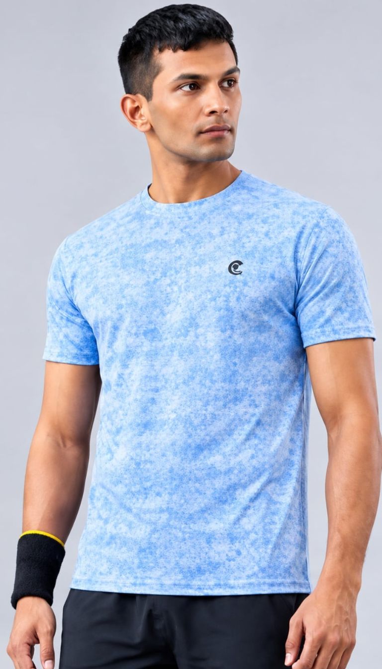 T SHIRT DRYFIT R/N FX757 (ICE BLUE)