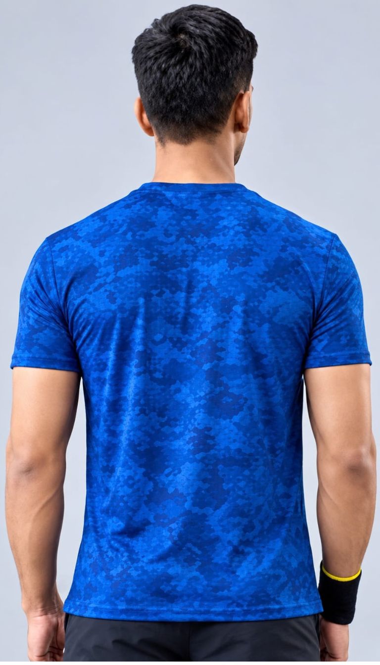 T SHIRT DRYFIT R/N FX757 (BLUE)
