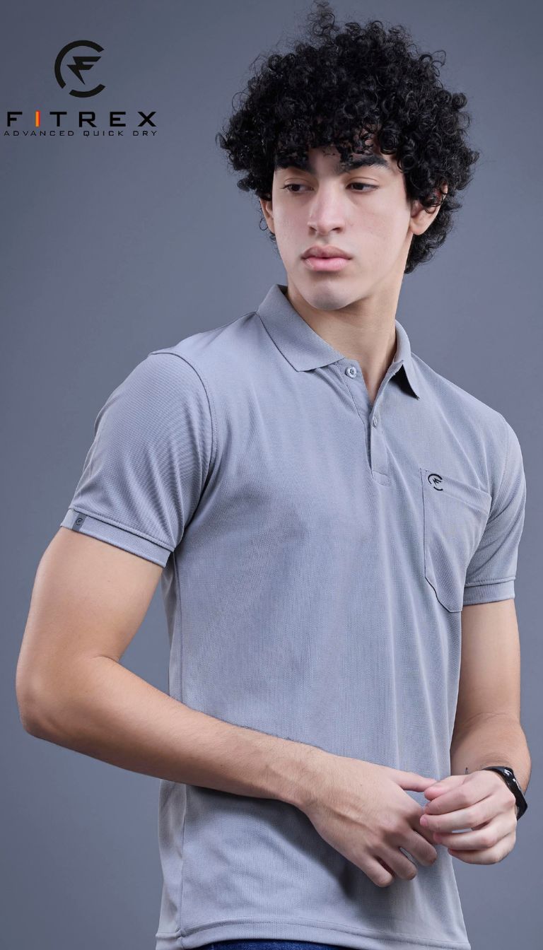 T SHIRT DRYFIT CLR FX014 (GRAY)