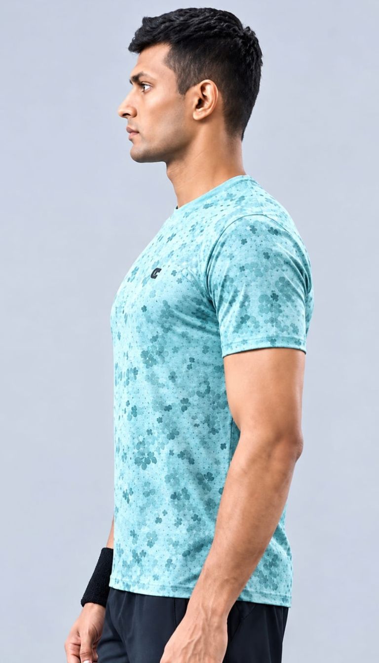 T SHIRT DRYFIT R/N FX757 (SKY BLUE)