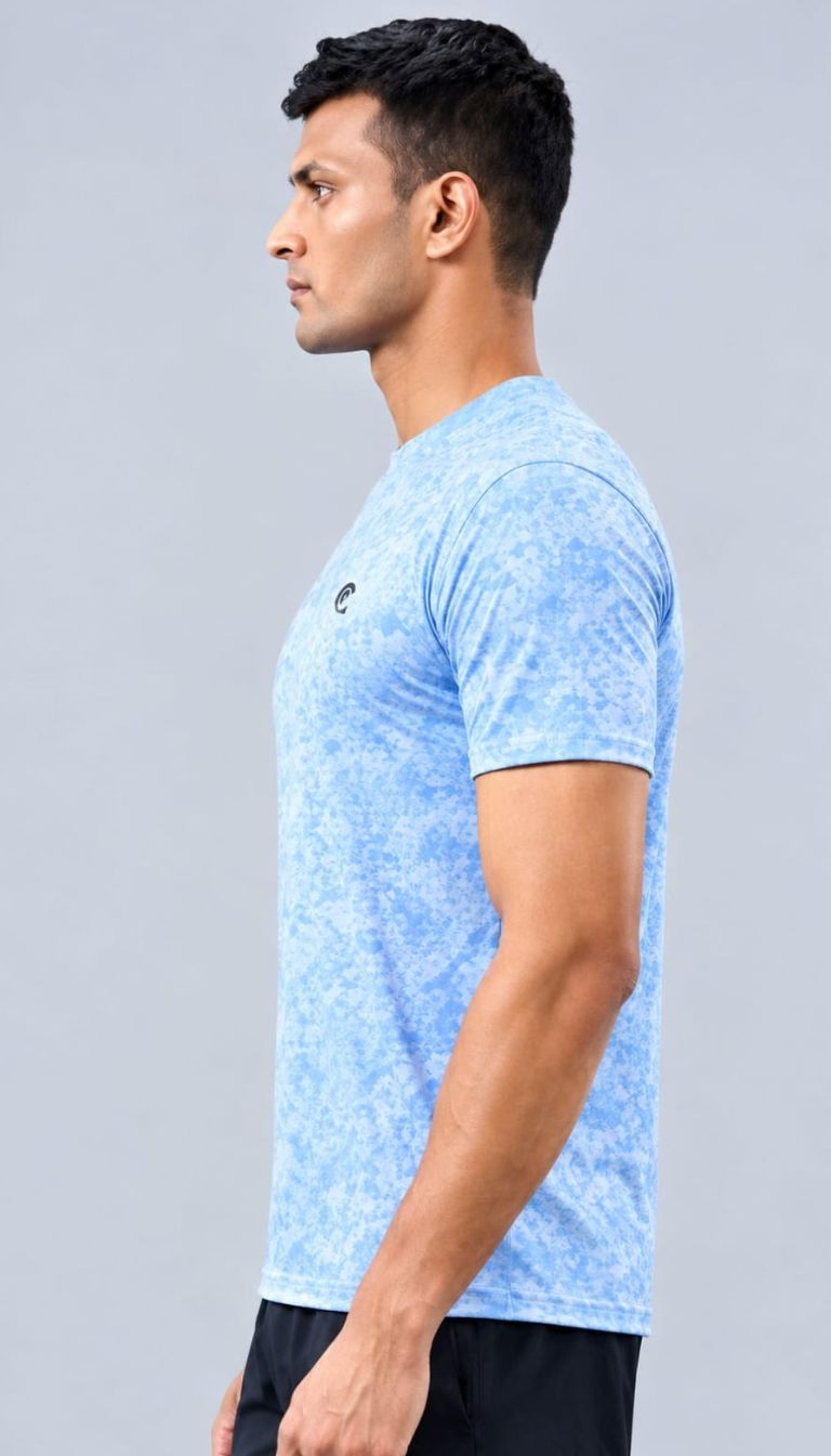 T SHIRT DRYFIT R/N FX757 (ICE BLUE)