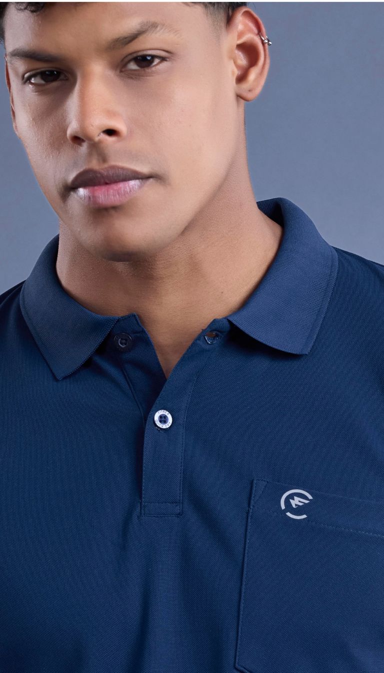 T SHIRT DRYFIT CLR FX014 (NAVY)